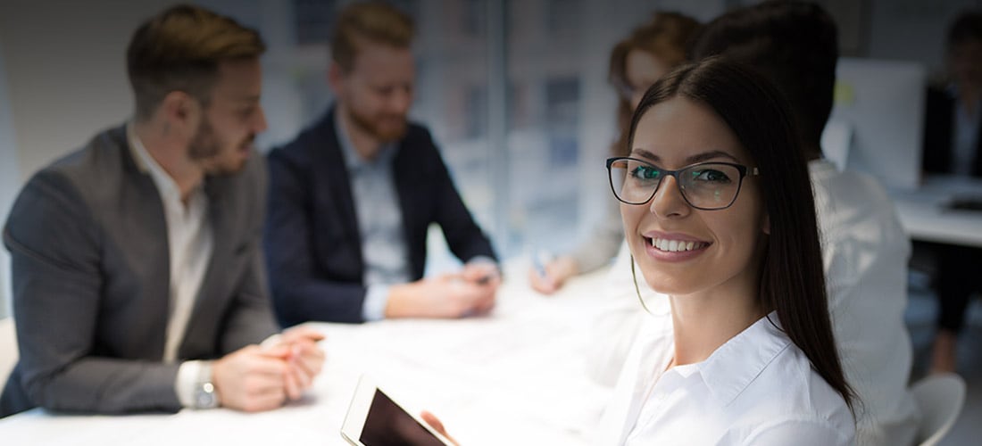 Woman in a meeting